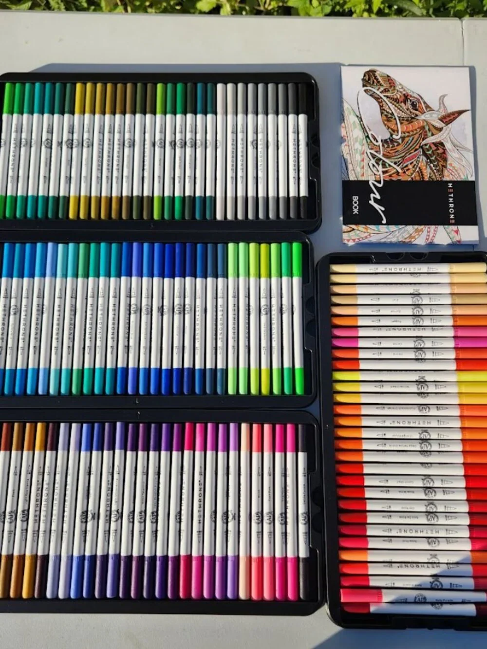 NEW 120 Colors Art Supplies Brush Markers Pens for Adult Coloring Books School D